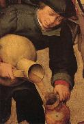 BRUEGEL, Pieter the Elder Details of Peasant Wedding Feast USA oil painting artist